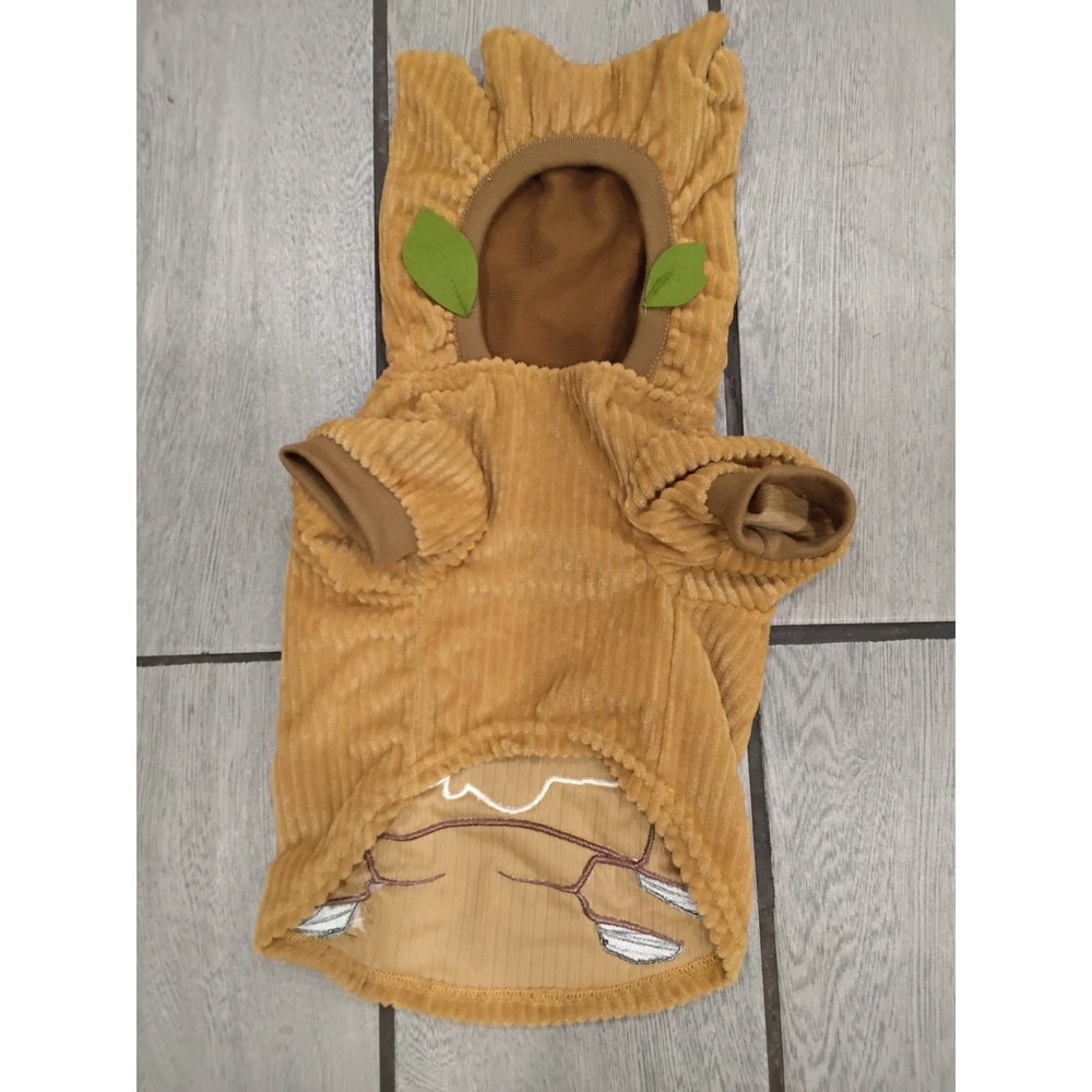 Marvel Guardians of the Galaxy Groot Dog Hoodie Brown Corduroy Small I Am Groot - Picture 2 of 3